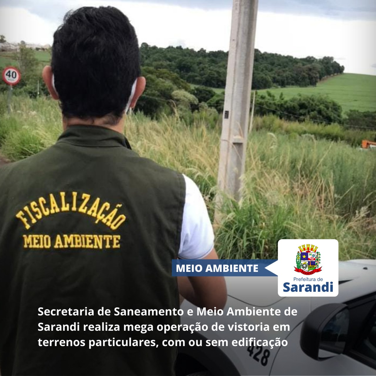 Secretaria de Saneamento e Meio Ambiente de Sarandi realiza mega operação de vistoria em terrenos particulares